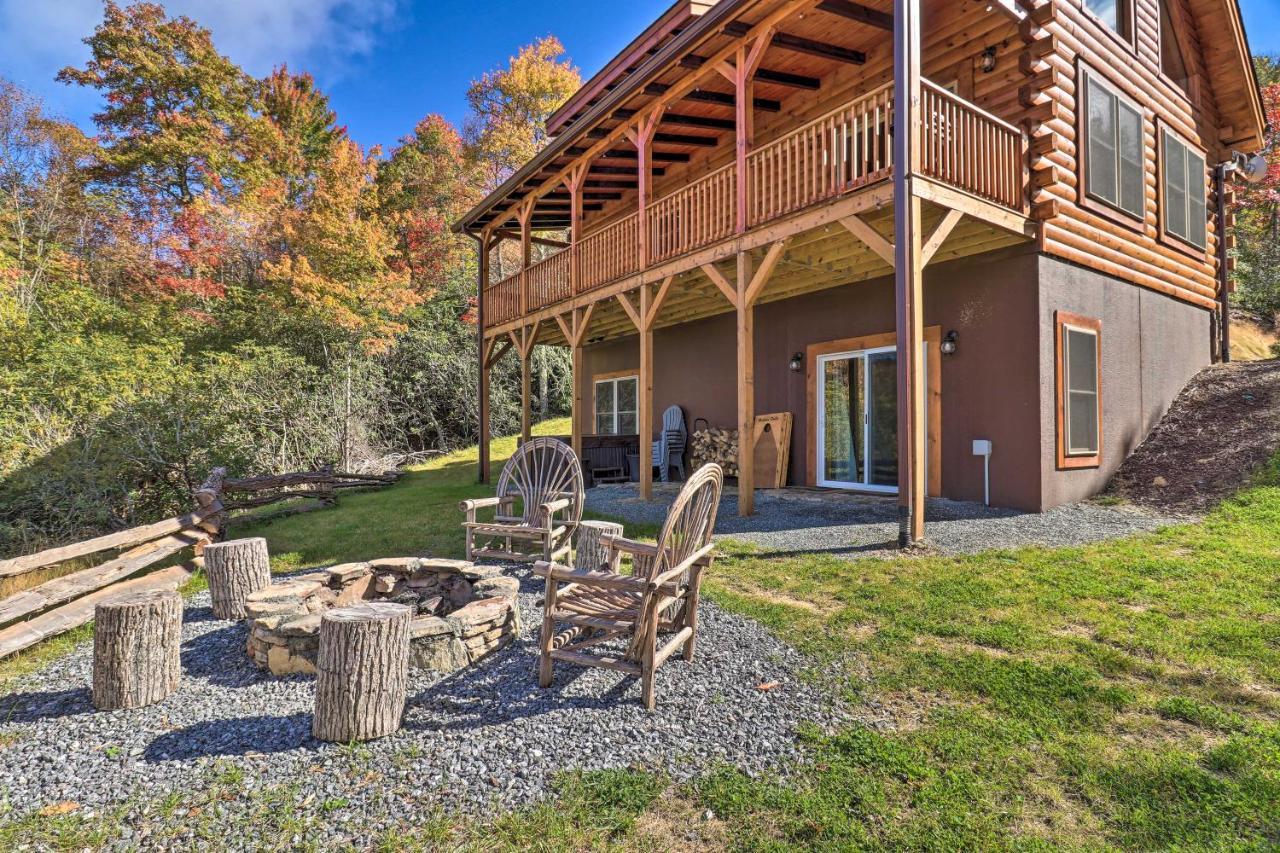 Hilltop Cabin On 5 Acres With Hot Tub And Waterfall! Брайсон-Сіті Екстер'єр фото
